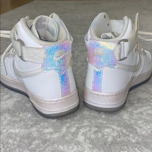 Nike Air aForce 1 With Metallic Heels